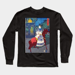 American Woman Riding Side-Saddle Long Sleeve T-Shirt